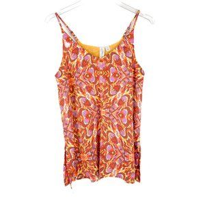 NWT Joie Printed Satin V-Neck Spaghetti Strap Top Tank Size Small S NEW